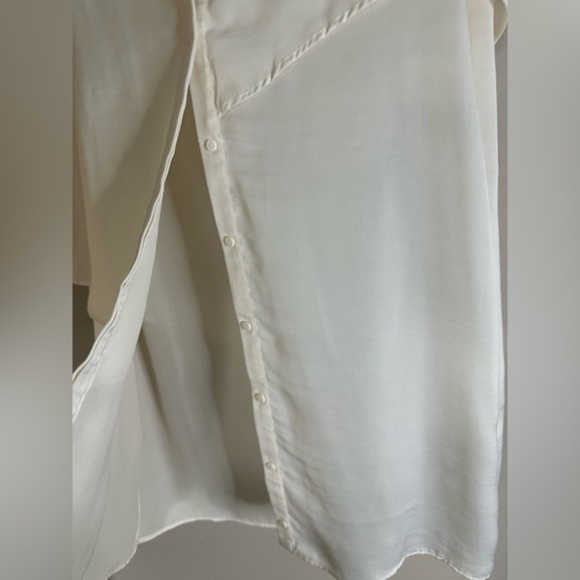 Selected Femme White MISSO SL DRESS Button-down size 4 (size 36 EU) - Picture 3 of 8